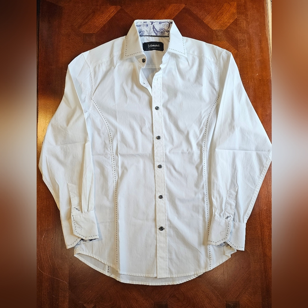 J. Campbell Los Angeles Button Down Men's Small, Great Unisex Style EUC.